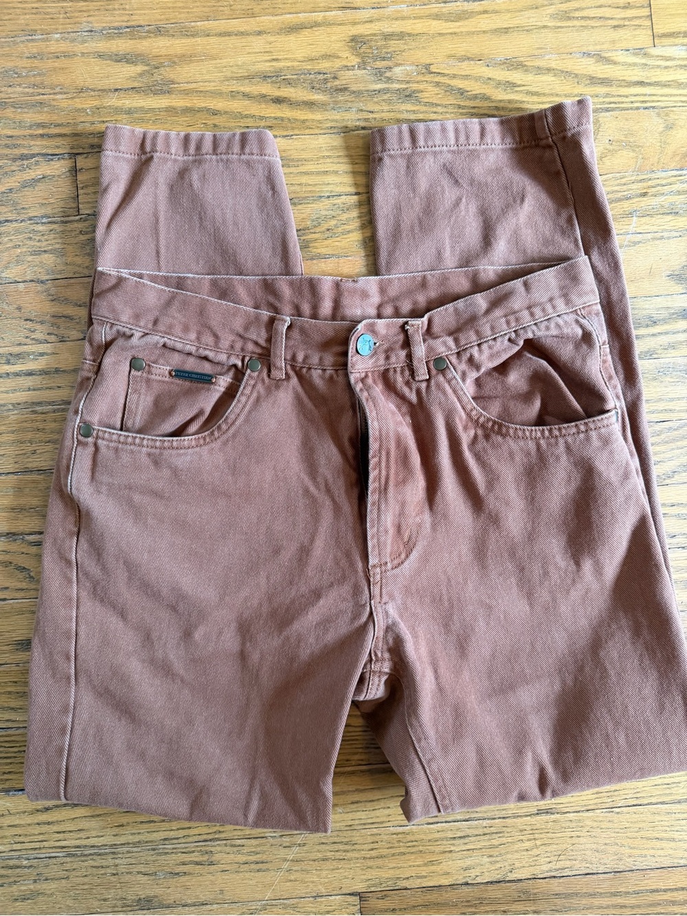 Men's Brown Peter Christian Slim Fit Pants